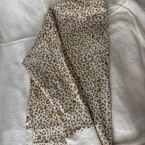 Time and Tru Beige Leopard Print Top